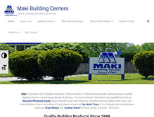 Tablet Screenshot of makibuildingcenters.com